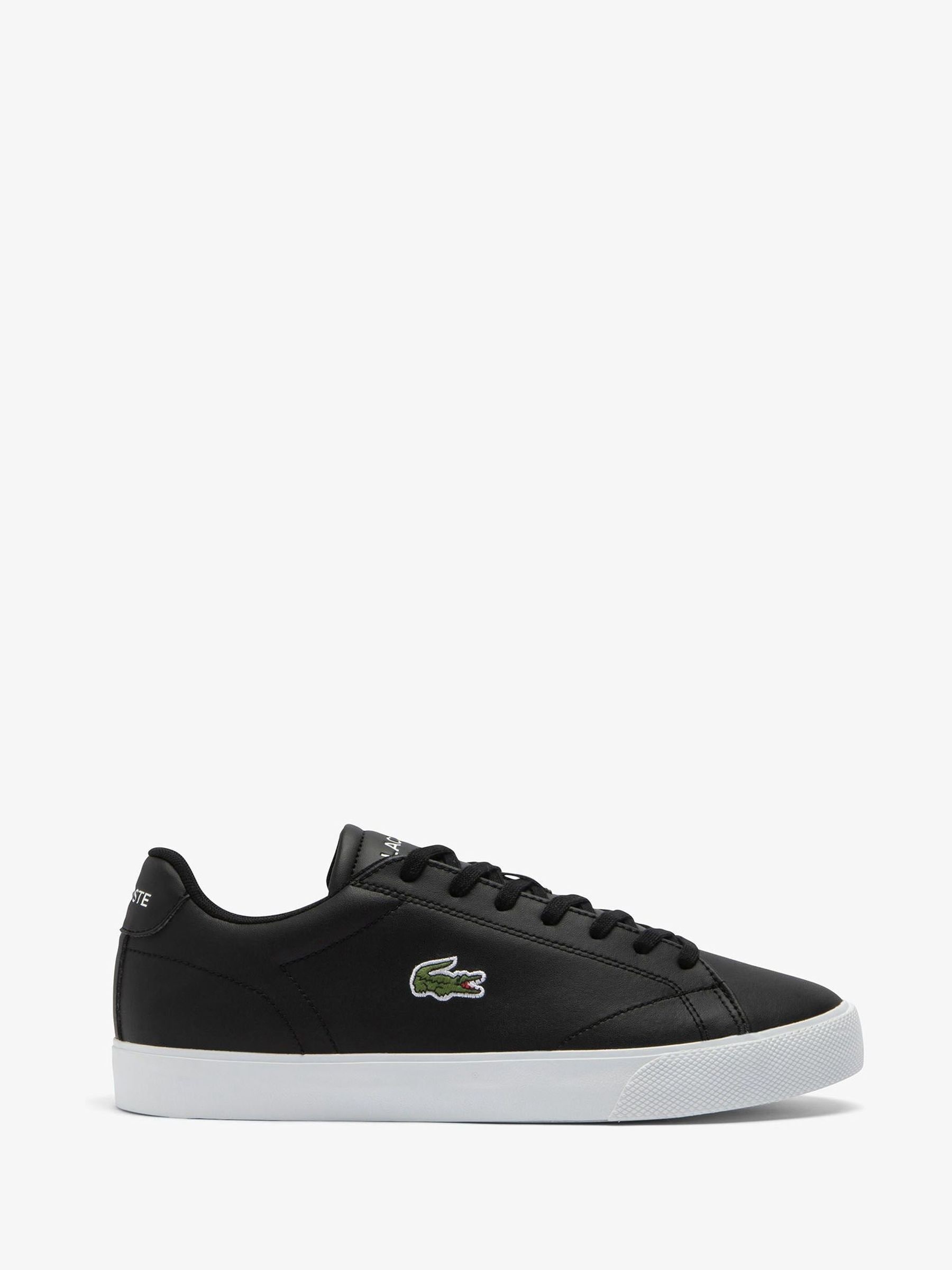 Lacoste Men's Black,White Lerond Set Trainer - Black/White - Image 6