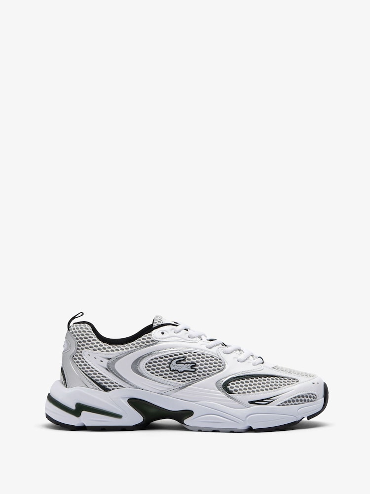 Lacoste White/Aqua Storm 96 Trainers - Image 1 of 6