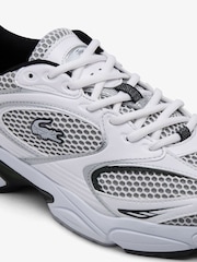 Lacoste White/Aqua Storm 96 Trainers - Image 6 of 6
