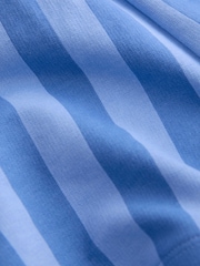 Blue Stripe Patterned Singles Shorts (3mths-7yrs) - Image 3 of 4