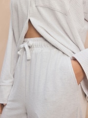 Grey Jersey Textured Button Through Pyjamas - Image 7 of 12