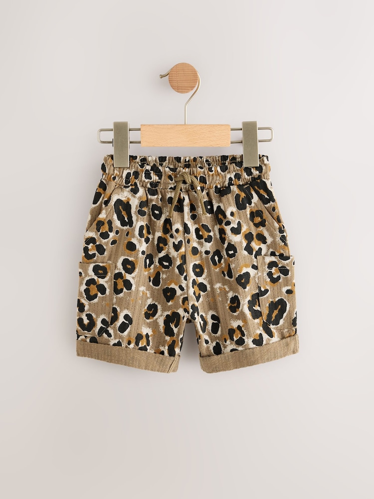 Black/Brown Patterned Singles Shorts (3mths-7yrs) - Image 5 of 8