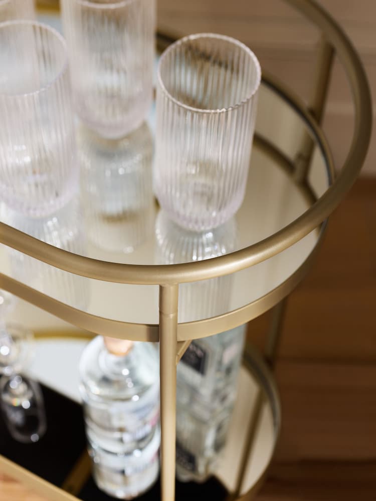 Gold Oval Drinks Trolley - Image 7 of 7 Gold Oval Drinks Trolley - Image 7 of 7