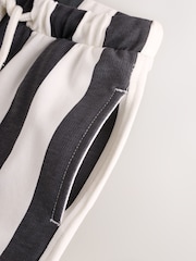 Black and White Stripe Patterned Singles Shorts (3mths-7yrs) - Image 4 of 5