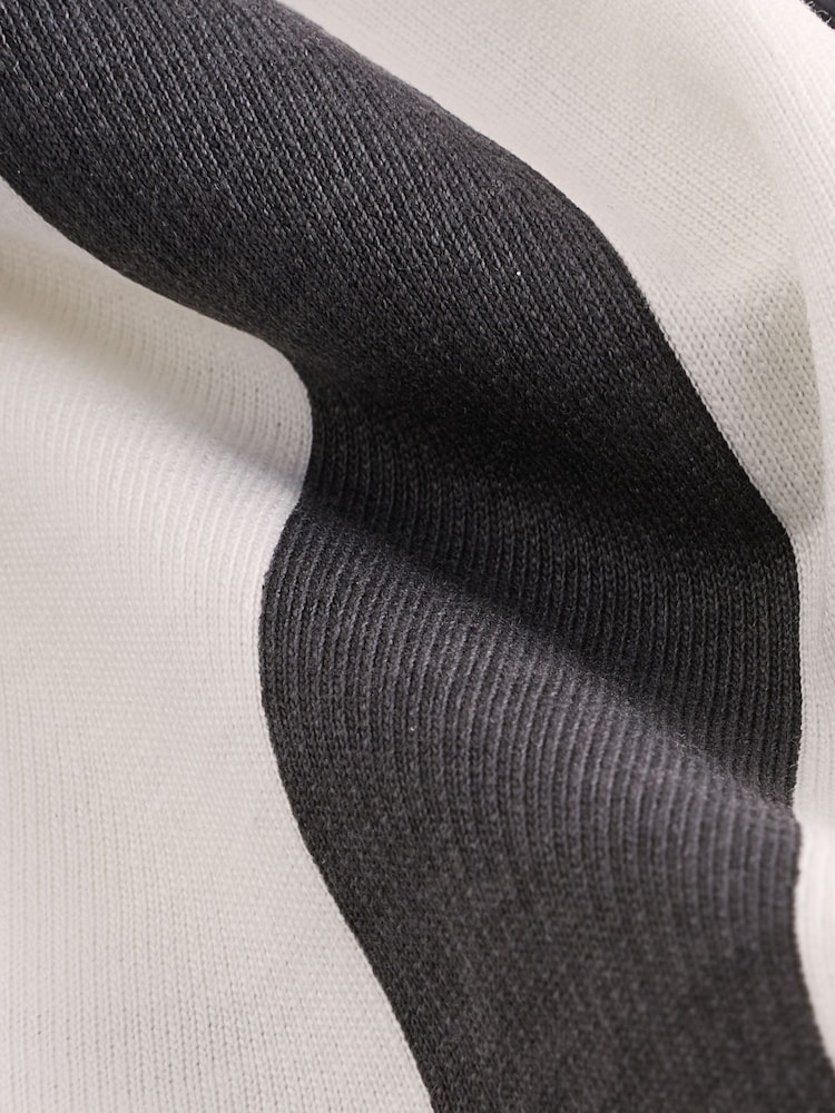 Black and White Stripe Patterned Singles Shorts (3mths-7yrs) - Image 5 of 5