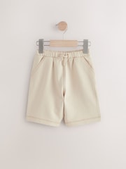 Светло-бежевая Off White - Jersey Carpenter 100% Cotton Shorts (3mths-7yrs) - Изображение 1 из 8