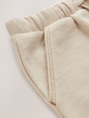 Светло-бежевая Off White - Jersey Carpenter 100% Cotton Shorts (3mths-7yrs) - Изображение 8 из 8