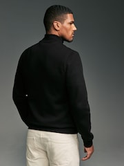 Черный - Lacoste Fleece Full Zip Track Top - Image 2 of 4