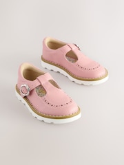 Pink Wide Fit (G) T-Bar Shoes - Image 1 of 5