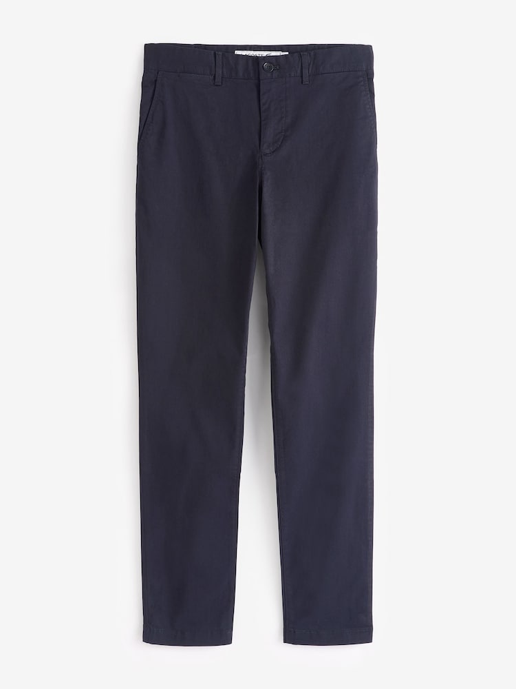 Lacoste Slim Fit Navy Stretch 100% Cotton Chinos - Image 4 of 4