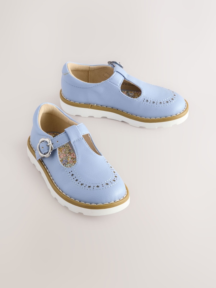 Blue Wide Fit (G) T-Bar Shoes - Image 1 of 5