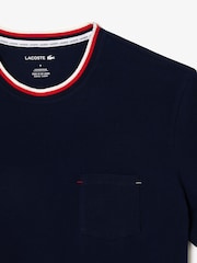 Lacoste Ringer Loungewear T-Shirt - Image 6 of 7
