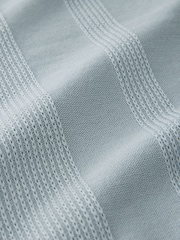 Light Blue Regular Fit Cotton Rich Short Sleeve Knit Polo Shirt - Image 6 of 7