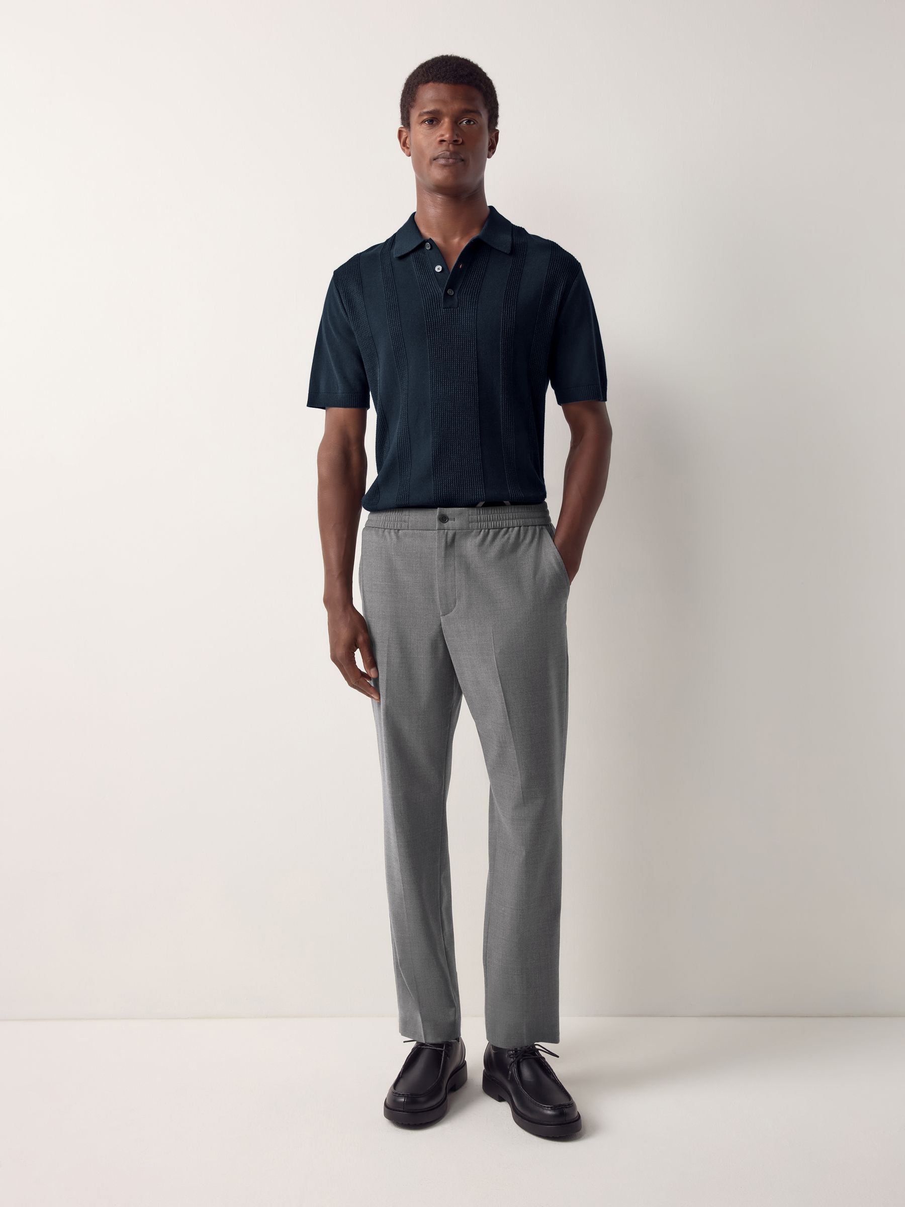 トップス REGULAR-FIT KNITTED POLO SHIRT NAVY XL Buy Blue Navy Regular Fit Knitted Long Sleeve Polo Shirt from Next USA