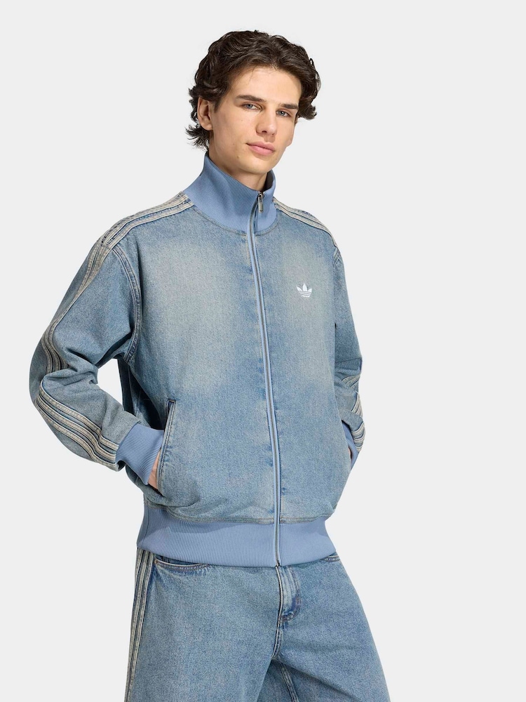 adidas Originals Firebird Adicolor Denim Track Top - Image 1 de 5