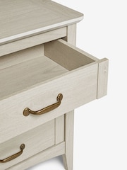 Grey Oakham Oak Effect 2 Drawer Wide Bedside Table - Image 7 of 7
