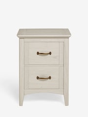 Grey Oakham Oak Effect 2 Drawer Bedside Table - Image 5 of 8