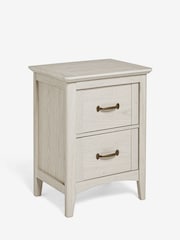 Grey Oakham Oak Effect 2 Drawer Bedside Table - Image 7 of 8