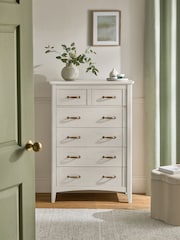 Grey Oakham Oak Effect 6 Drawer Chest of Drawers - Image 1 of 8