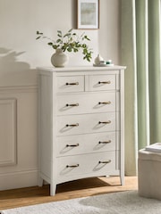 Grey Oakham Oak Effect 6 Drawer Chest of Drawers - Image 2 of 8