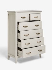 Grey Oakham Oak Effect 6 Drawer Chest of Drawers - Image 6 of 8