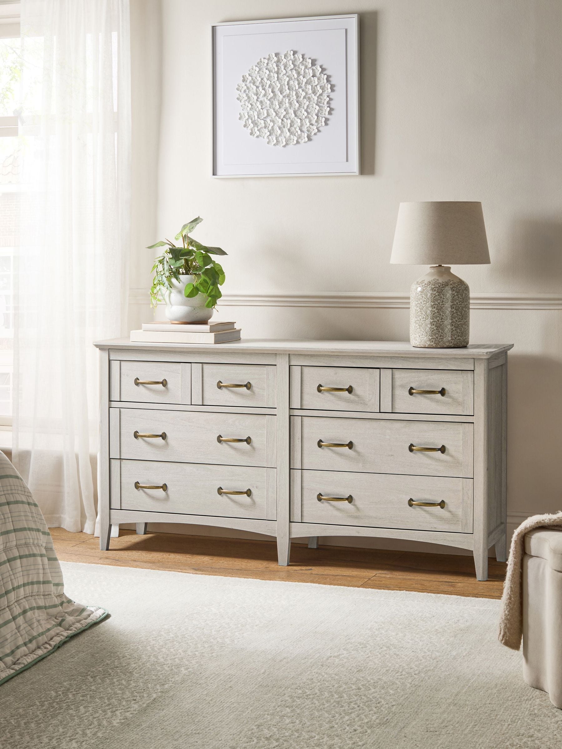 Buy Grey Oakham Oak Effect 8 Drawer Chest of Drawers from the Next