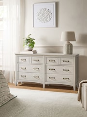 Grey Oakham Oak Effect 8 Drawer Chest of Drawers - Image 3 of 8