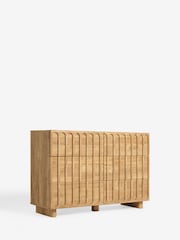 Mid Natural Floyd Mango Effect 6 Drawer Chest of Drawers - Image 6 of 9