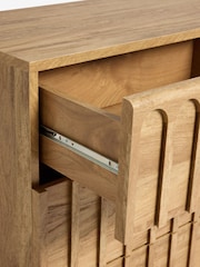 Mid Natural Floyd Mango Effect 6 Drawer Chest of Drawers - Image 8 of 9