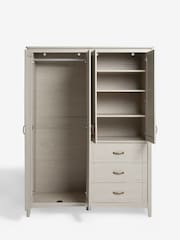 Grey Oakham Oak Effect 4 Door Wardrobe - Image 6 of 9