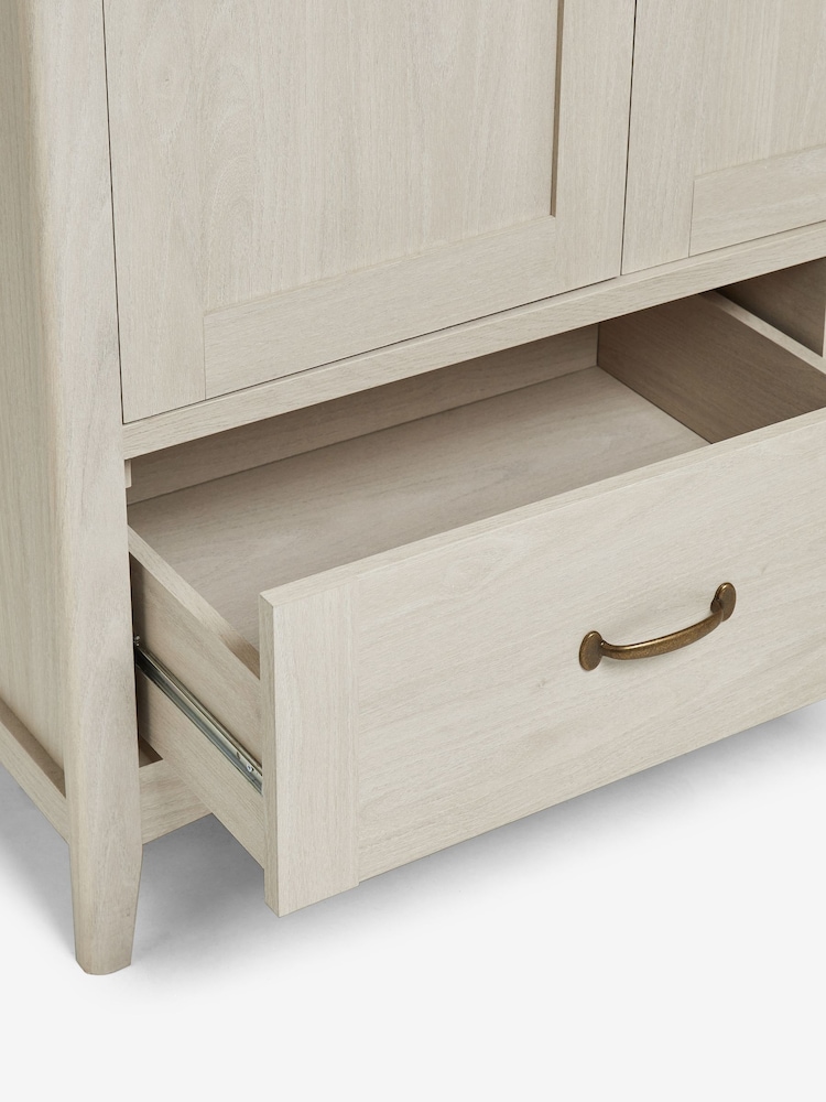 Grey Oakham Oak Effect Triple, 2 Drawers Wardrobe - Image 8 of 8