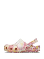 Crocs Pink Kids Marble Clogs - Image 2 of 7