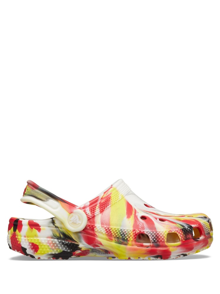 Crocs Red Kids Marble Clogs - Image 1 of 7