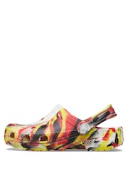 Crocs Red Kids Marble Clogs - Image 2 of 7