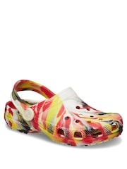 Crocs Red Kids Marble Clogs - Image 3 of 7