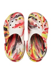 Crocs Red Kids Marble Clogs - Image 5 of 7