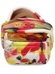 Crocs Red Kids Marble Clogs - Image 6 of 7