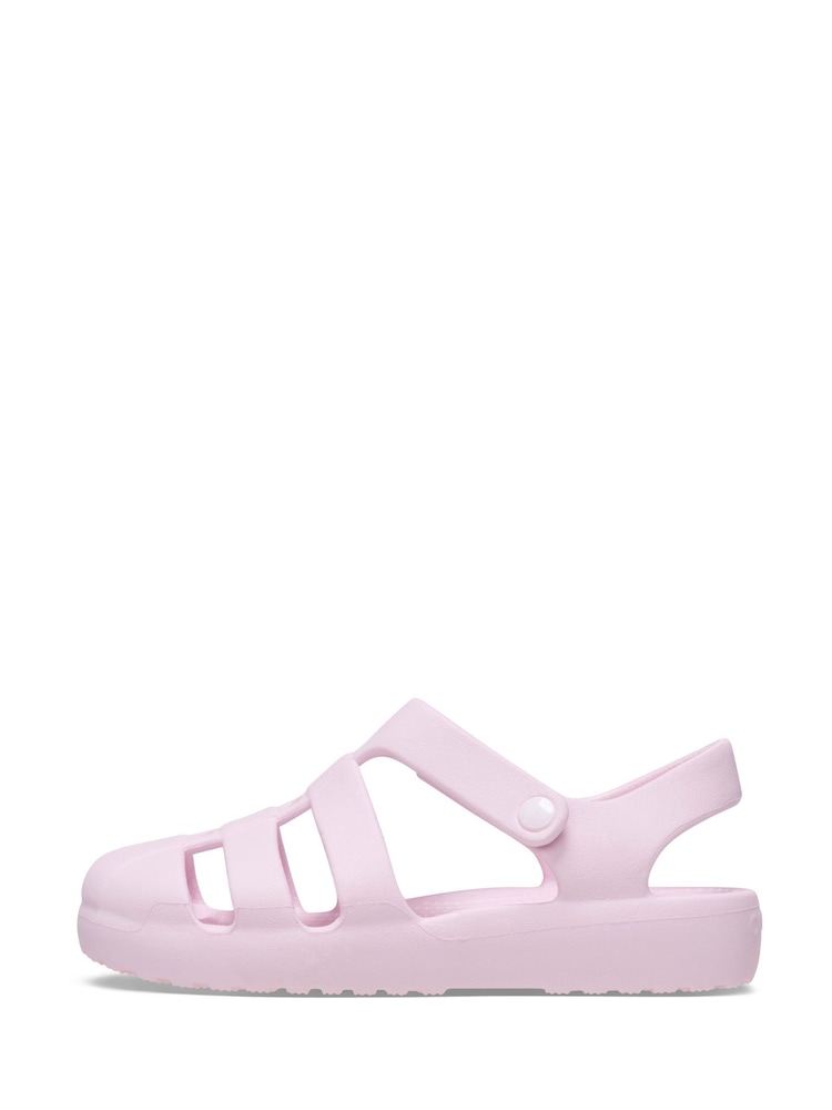 Crocs Ballerina Pink Kids Fisherman Sandals - Image 2 of 7