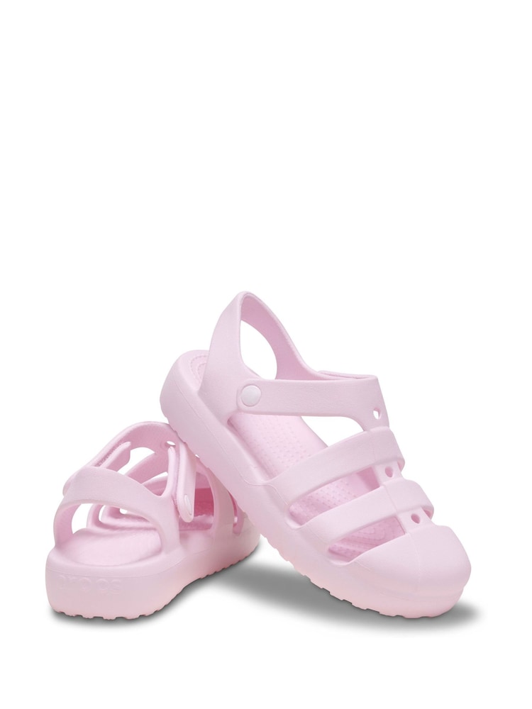Crocs Ballerina Pink Kids Fisherman Sandals - Image 5 of 7