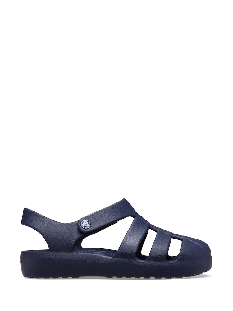 Crocs Navy Kids Fisherman Sandals - Image 1 of 7
