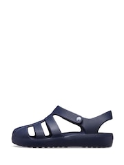 Crocs Navy Kids Fisherman Sandals - Image 2 of 7