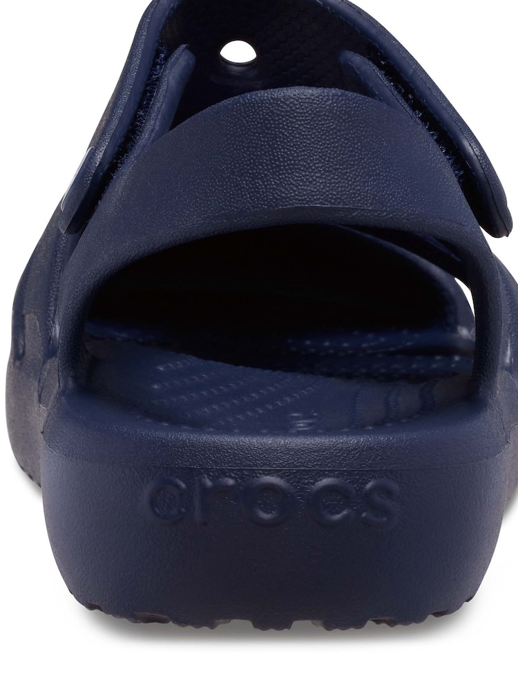 Crocs Navy Kids Fisherman Sandals - Image 4 of 7