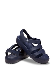 Crocs Navy Kids Fisherman Sandals - Image 5 of 7
