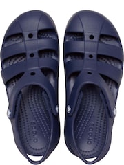Crocs Navy Kids Fisherman Sandals - Image 6 of 7