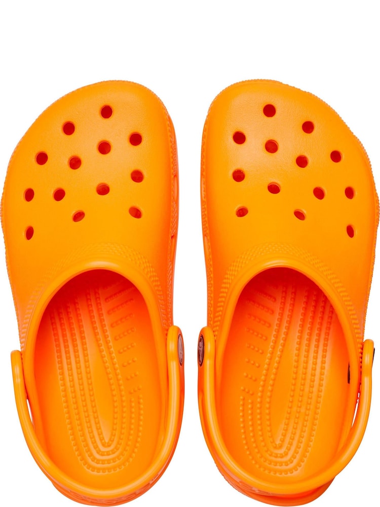 Crocs Orange Zing Kids Unisex Classic Clogs - Image 3 of 8