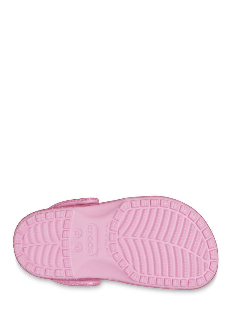 Crocs Pink Glitter Toddler Classic Glitter Clog Shoes - Image 7 of 7 Crocs Pink Glitter Toddler Classic Glitter Clog Shoes - Image 7 of 7