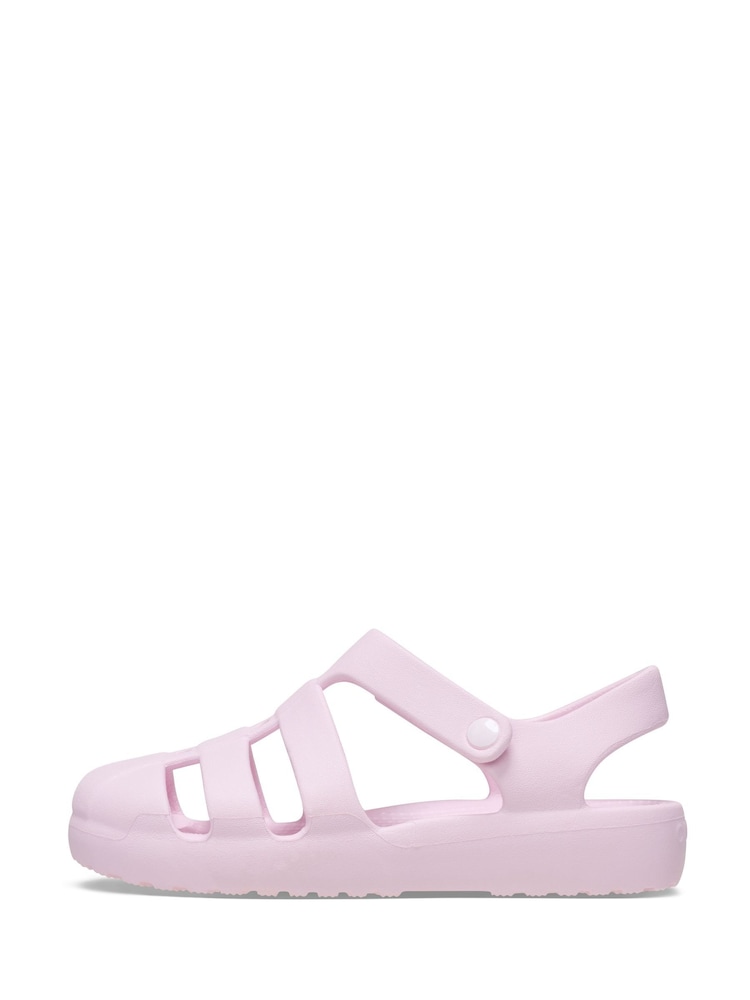 Crocs Pink MIlk Toddler Classic Fisherman Sandals - Image 2 of 7