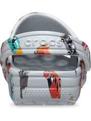 Crocs Grey Toddler Race Car Clogs - Image 4 of 7