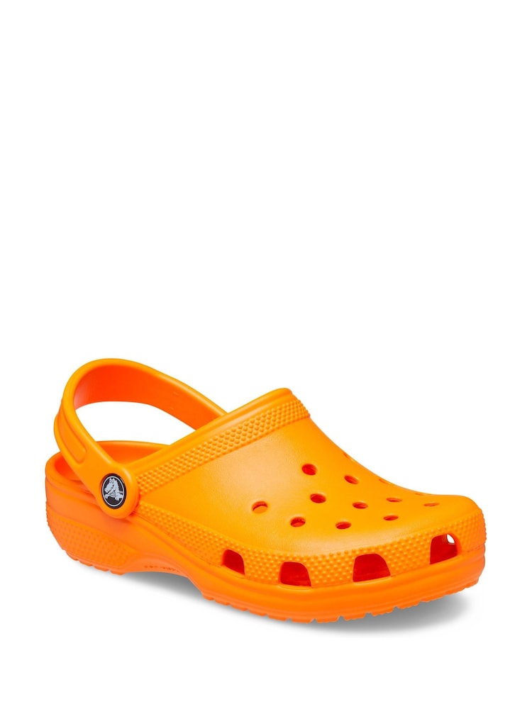 Crocs Orange Zing Toddler Classic Clogs - Image 3 of 7