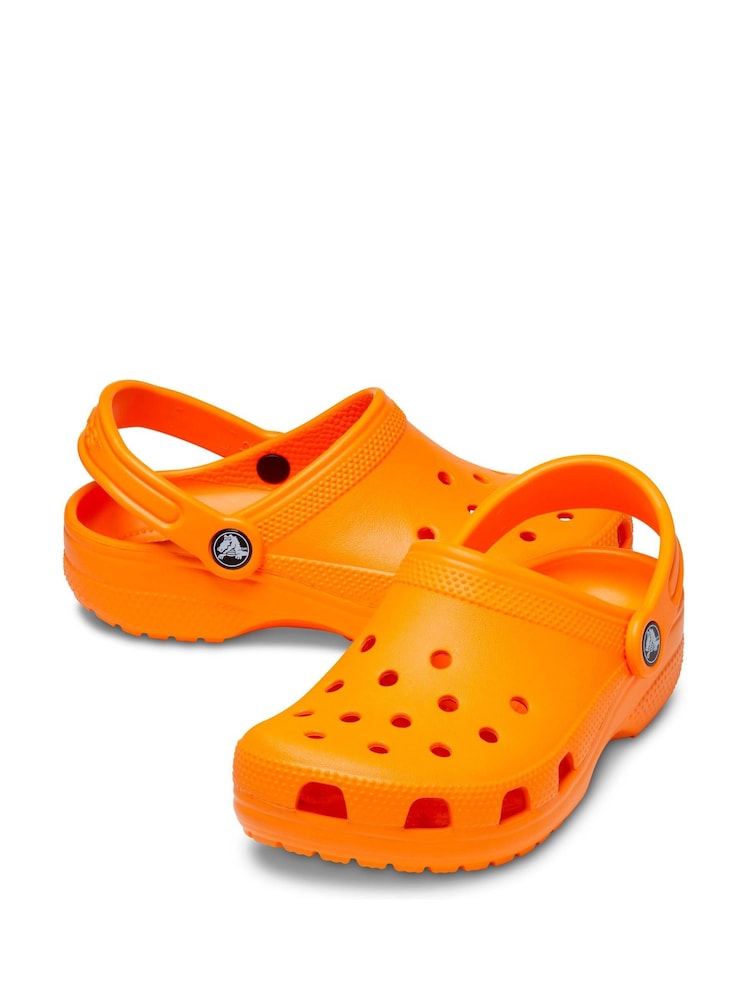 Crocs Orange Zing Toddler Classic Clogs - Image 4 of 7